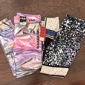 2 PAIRS! Fila Sport & Running BUNDLE Twofer NEW vintage and EUC Size medium